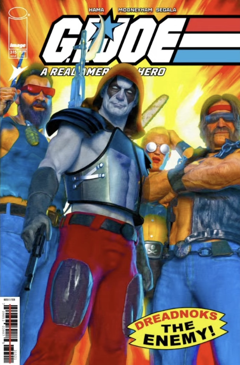 GI Joe The Real American Hero Zartan Exclusive Cover BLUE by Mark Spears Trade Dress Version