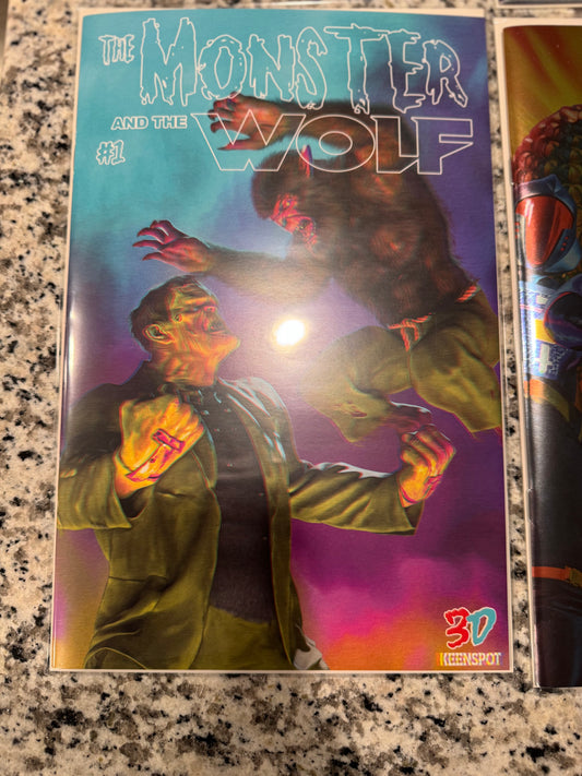 Monster and the Wolf #1 3D Cover Exclusive Only 100 Made Comes with a pair of 3D glasses